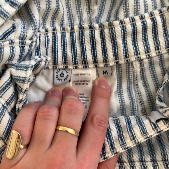 Ética Striped Strappy Denim Romper size Medium - Picture 3 of 3